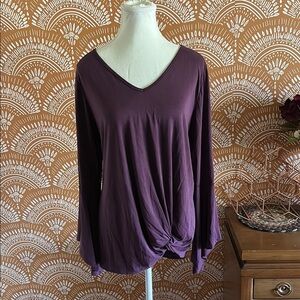 Eesome Plum Long Sleeve Top